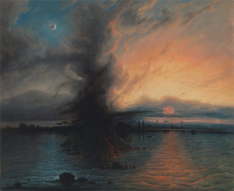 Volcanic Eruption at Sea — Orange