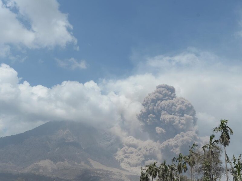 Volcanic Eruption — Blue, Dramatic, Afternoon