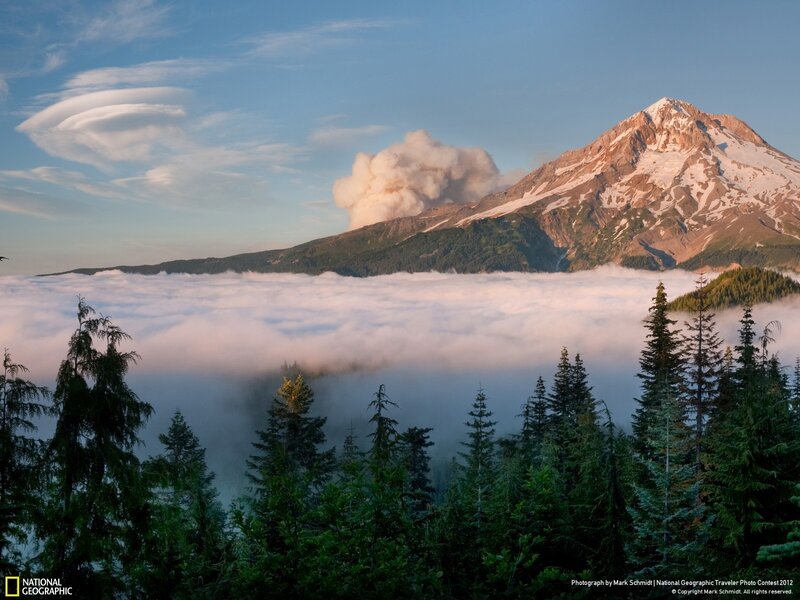 Volcanic Eruption — Blue, Dramatic, Morning
