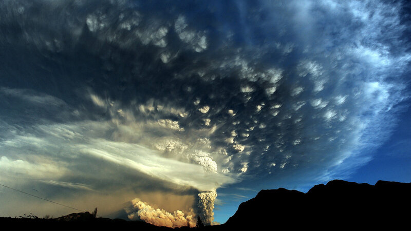 Volcanic Eruption — Blue