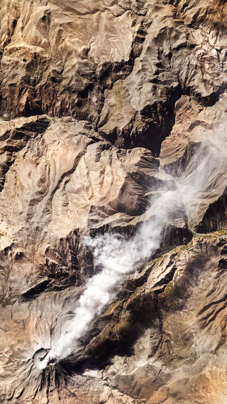 Volcanic Eruption — Brown, Dramatic, Photograph
