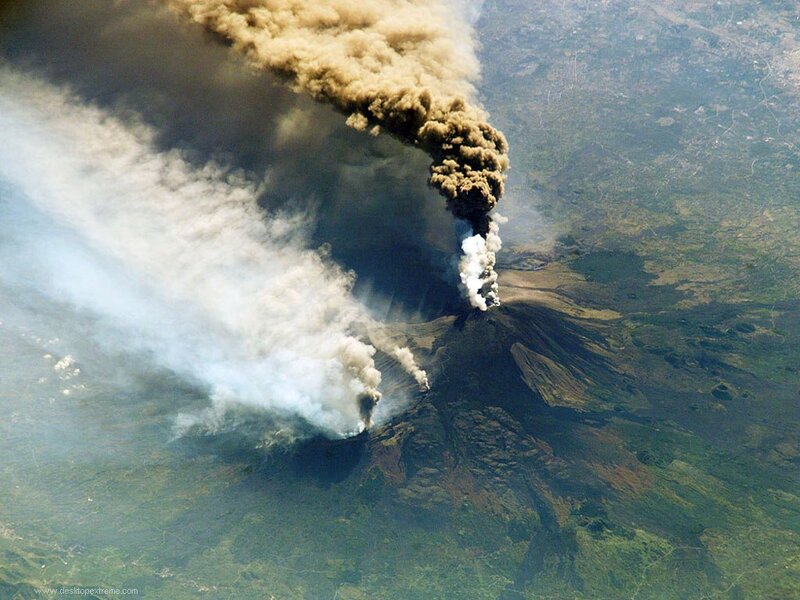 Volcanic Eruption — Brown