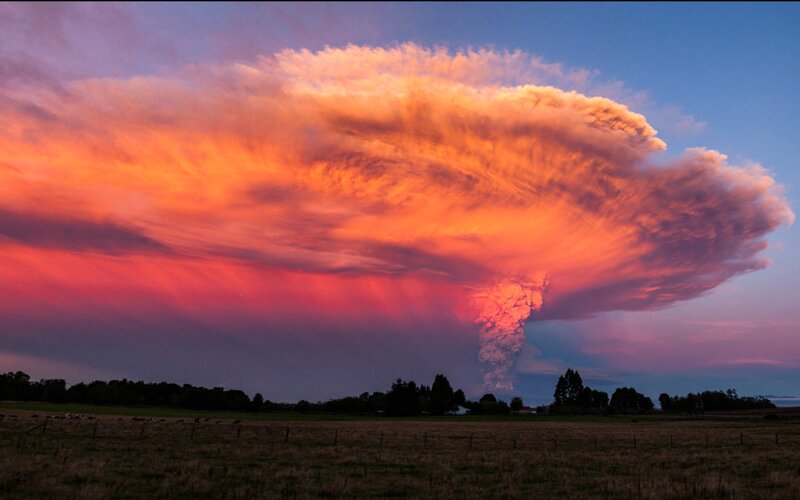 Volcanic Eruption Cloud — Orange