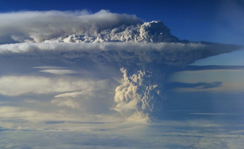 Volcanic Eruption Cloud — Photograph