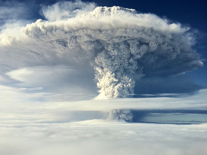 Volcanic Eruption Cloud — White, Dramatic