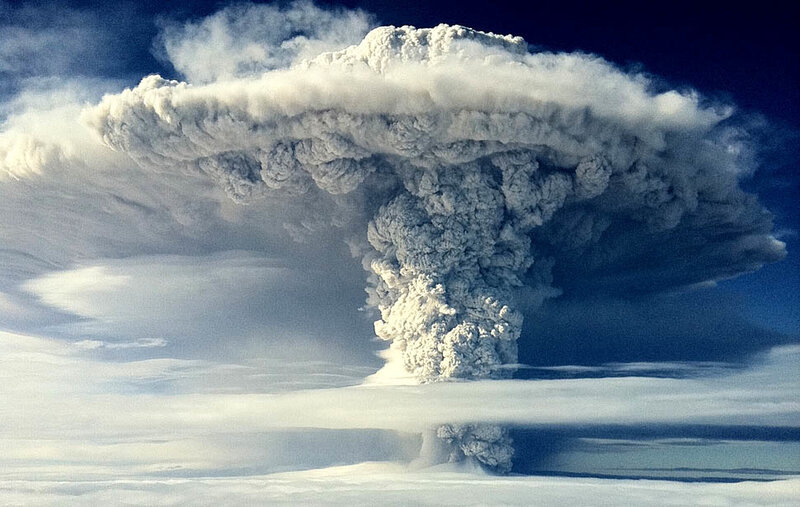 Volcanic Eruption Cloud — White