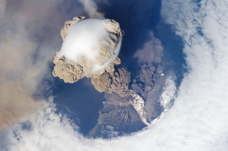 Volcanic Eruption — Gray, Dramatic, Photograph, Clouds