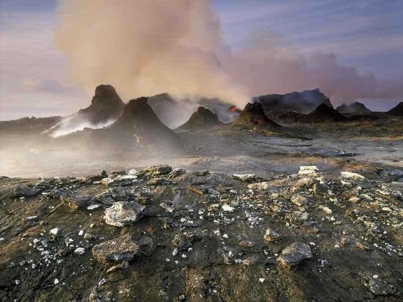 Volcanic Eruption — Gray, Dramatic, Sunset, Photograph, Smoke