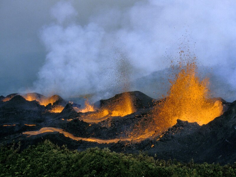 Volcanic Eruption — Orange