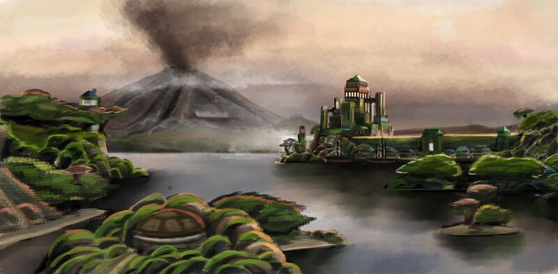 Volcanic Island City