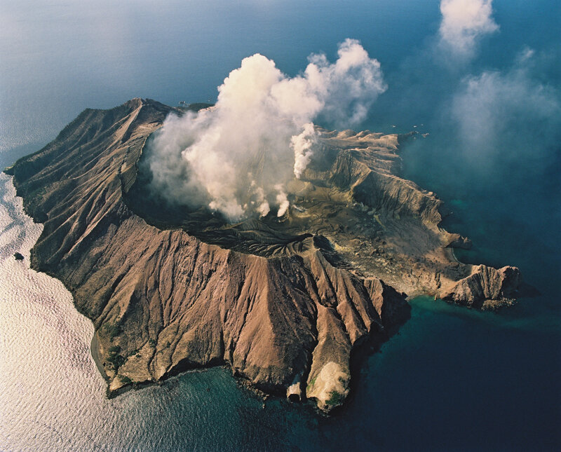 volcanic island eruption