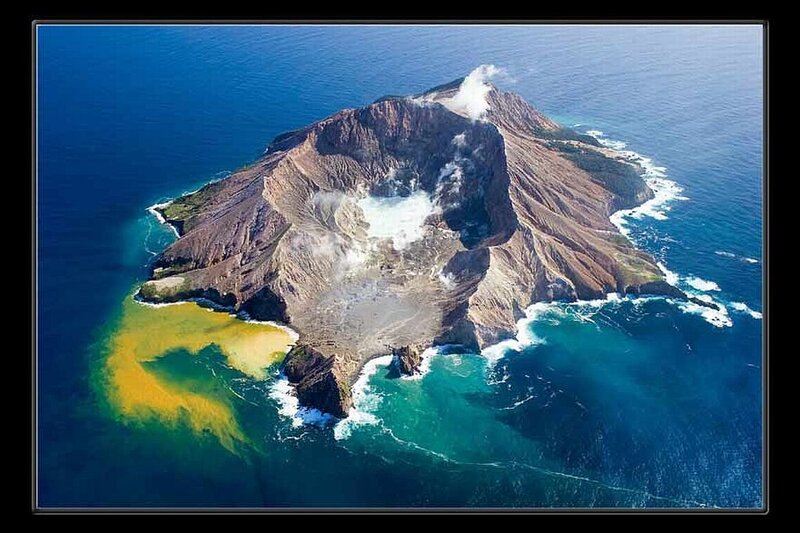 Volcanic Island in Ocean