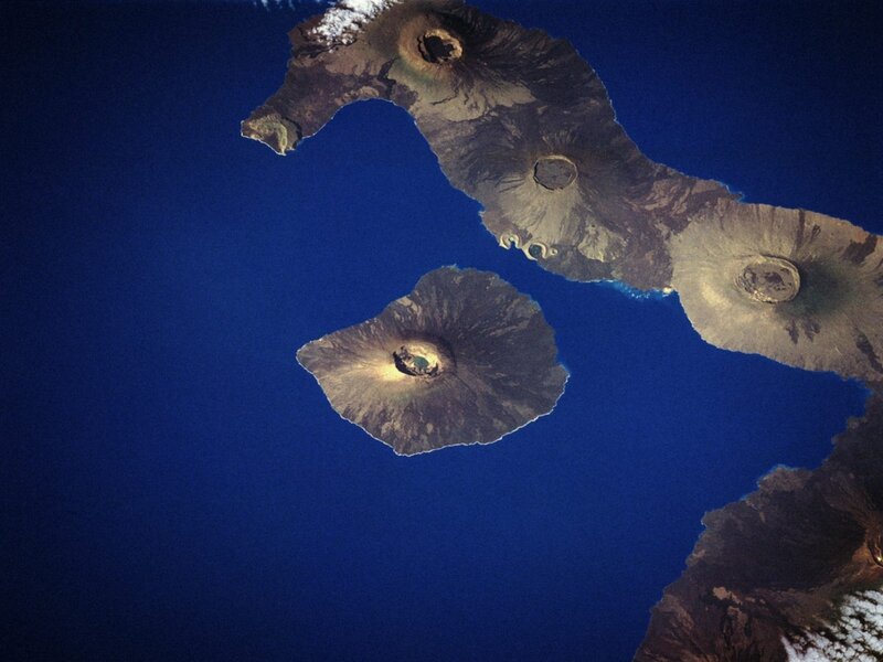 Volcanic Islands from Space — Blue