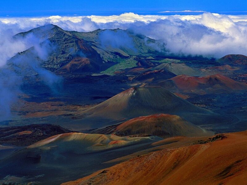 Volcanic Landscape — Blue