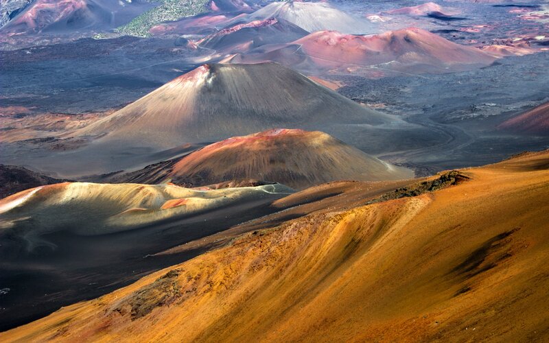 Volcanic Landscape — Brown, Dramatic, Afternoon