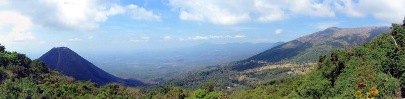 volcanic landscape panorama
