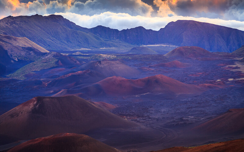 Volcanic Landscape — Purple