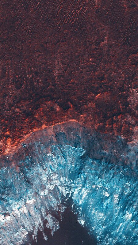 Volcanic Landscape — Red, Dramatic