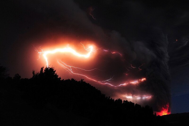Volcanic Lightning Storm