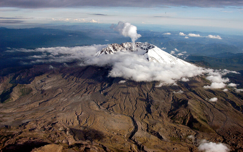 Volcanic Mountain Eruption