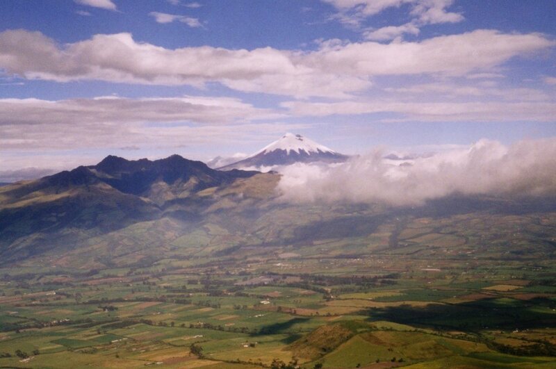 Volcanic mountain landscape