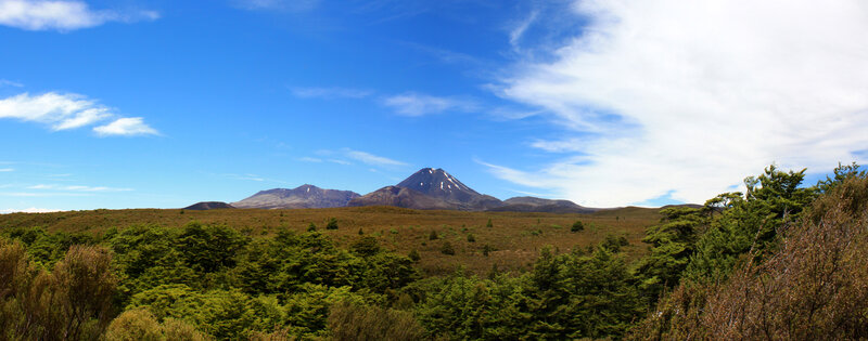 Volcanic mountain landscape