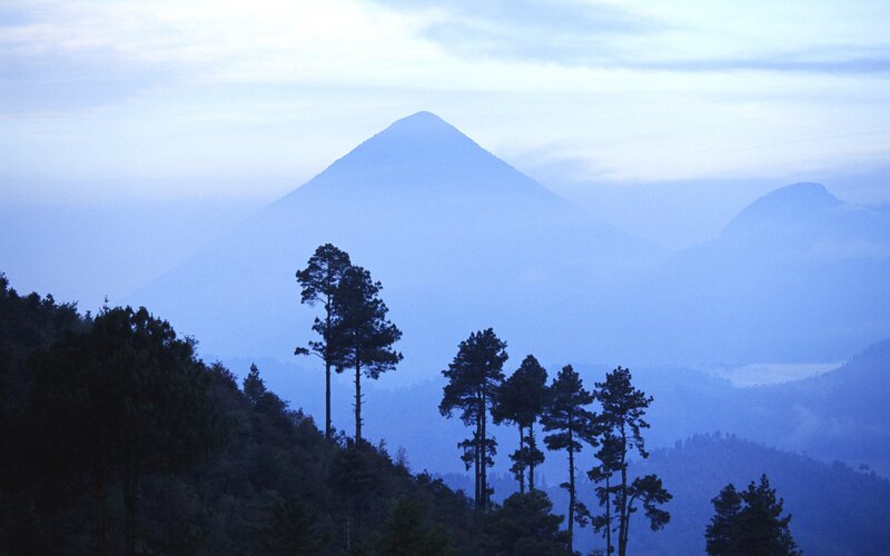Volcanic Mountain Range — Blue