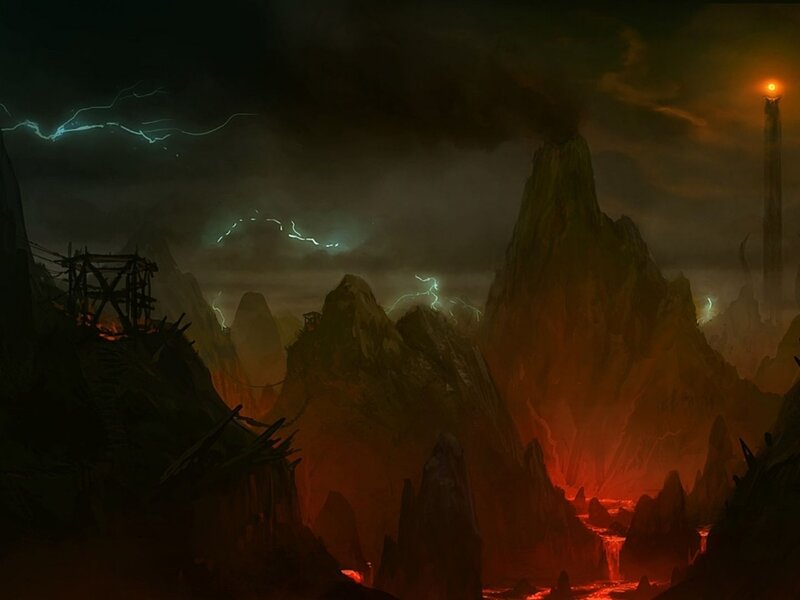 Volcanic Mountain Range