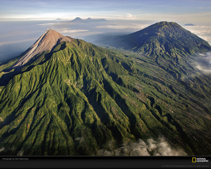 Volcanic Mountains Landscape