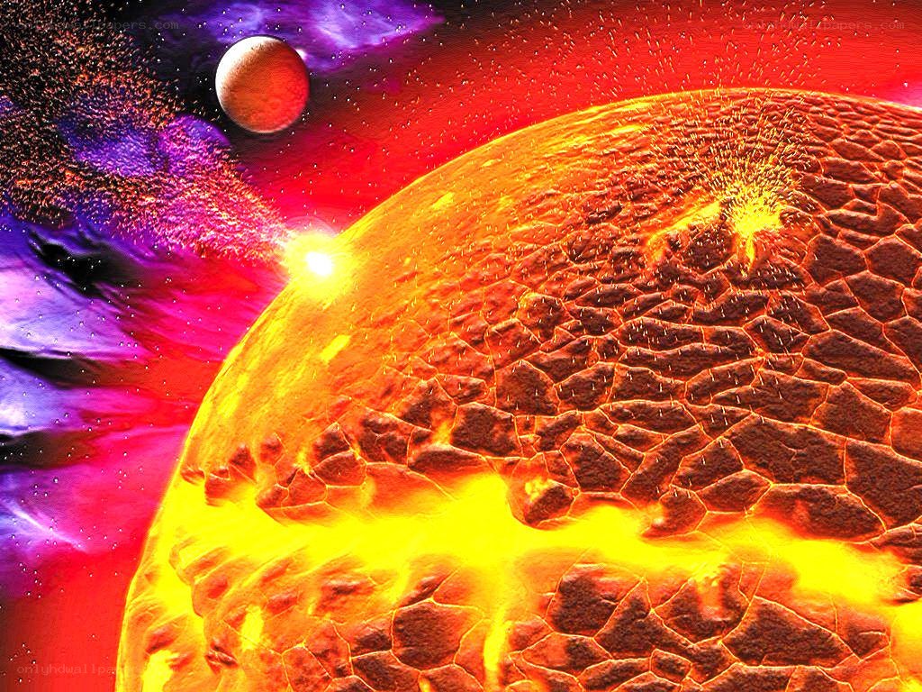 Volcanic planet surface