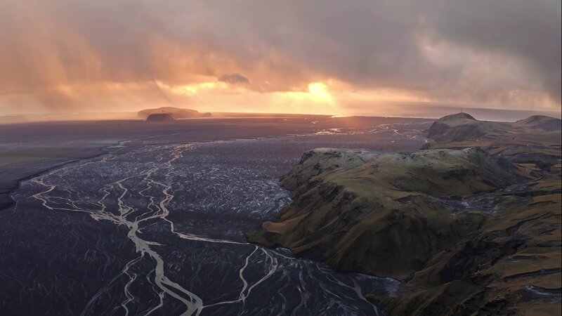Volcanic River Delta