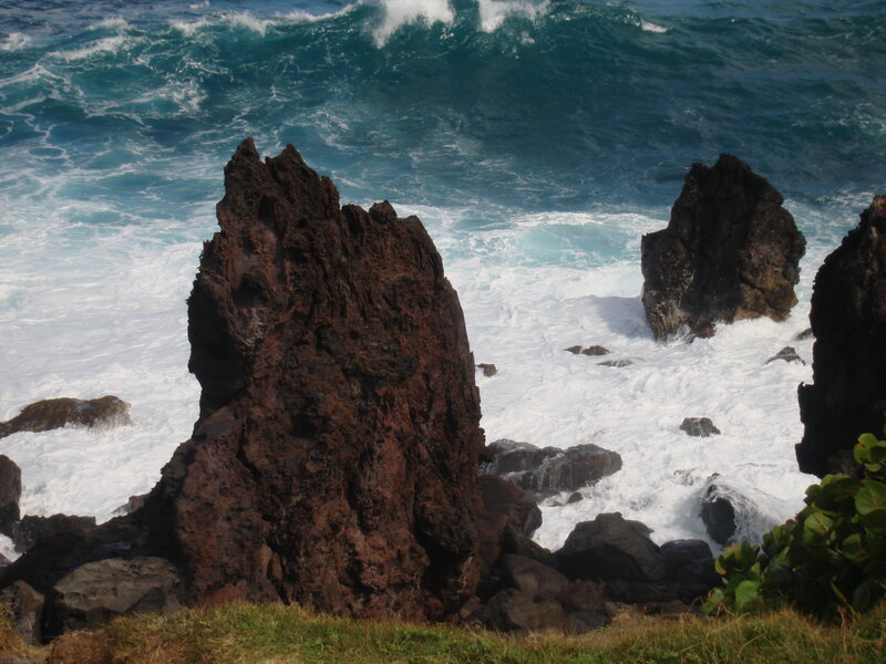 Volcanic Rock Formations — Blue, Dramatic