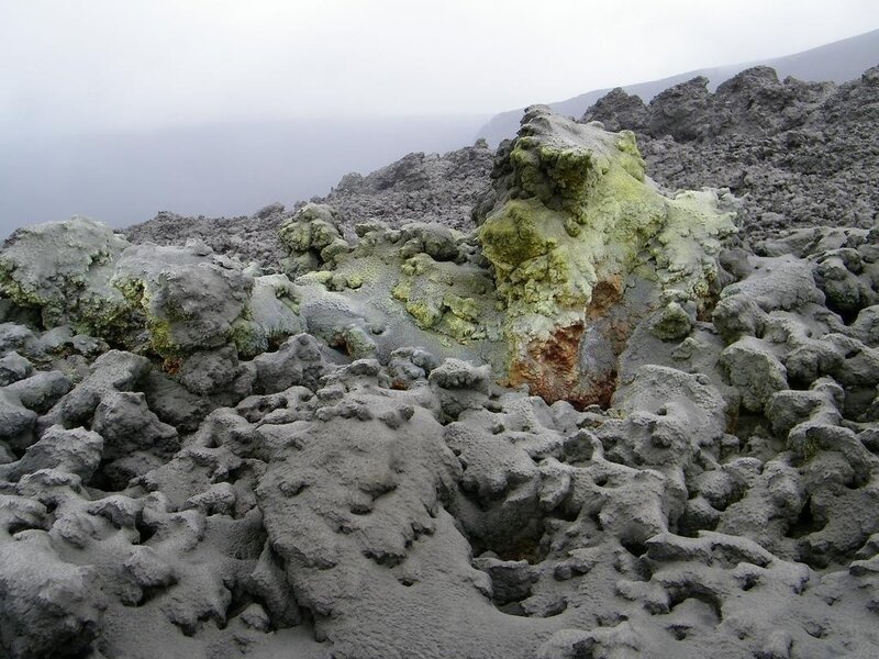 Volcanic Rock Formations — Gray, Desolate, Photograph