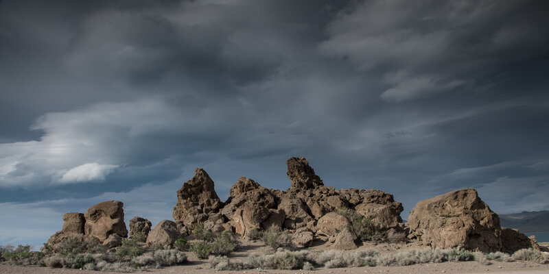 Volcanic Rock Formations — Gray