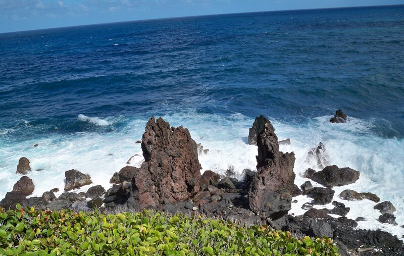 Volcanic Rocks at Coastline