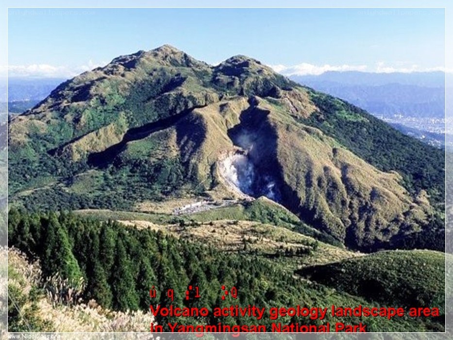 Volcano activity in Yangmingshan