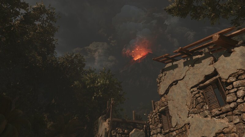Volcano Erupting at Night — Black, Dramatic, 3d Render