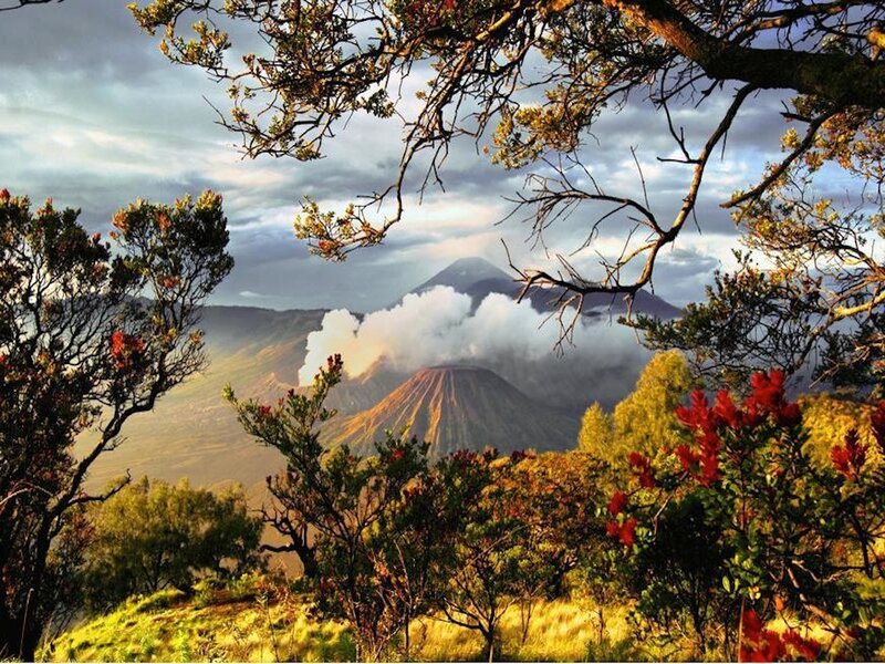 Volcano Erupting Smoke
