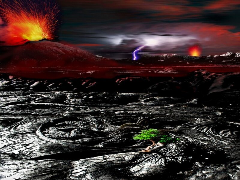 Volcano Erupting