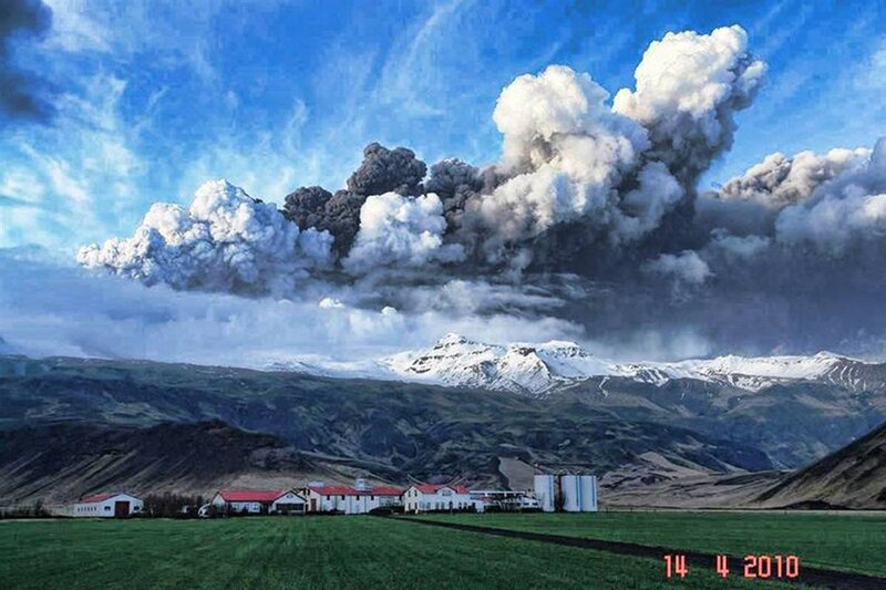 Volcano eruption in Iceland