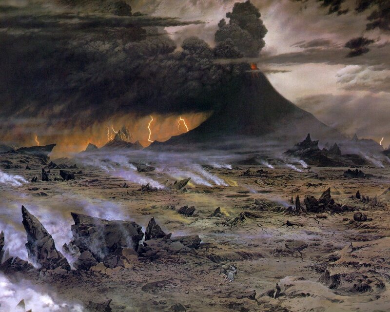 Volcano Eruption Landscape
