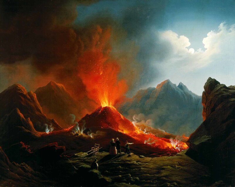 Volcano Eruption Scene