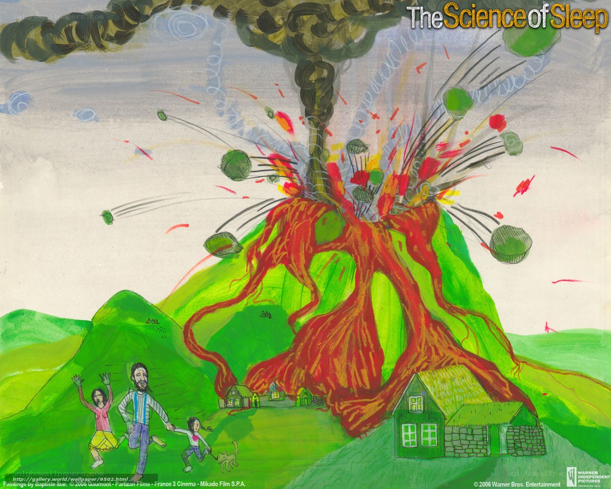 Volcano Eruption Scene