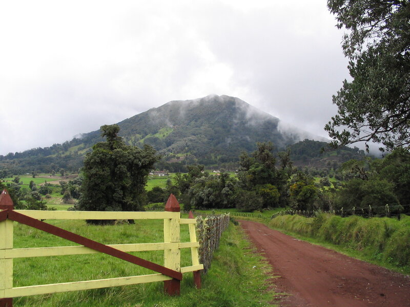 Volcano in Mist