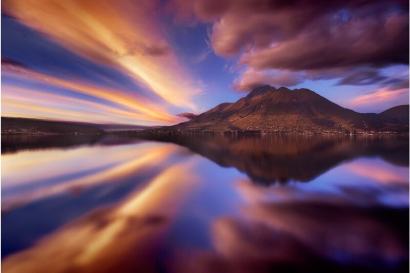 Volcano over Lake
