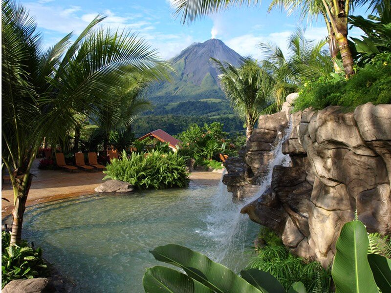 Volcano with Pool