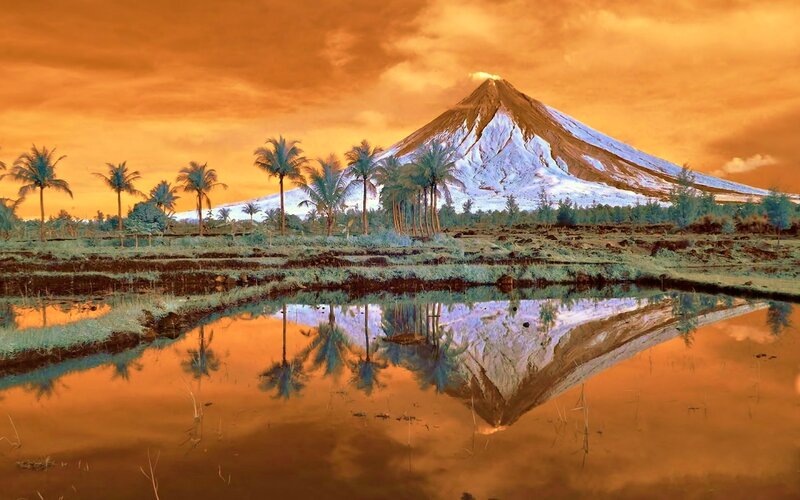 Volcano with Reflection