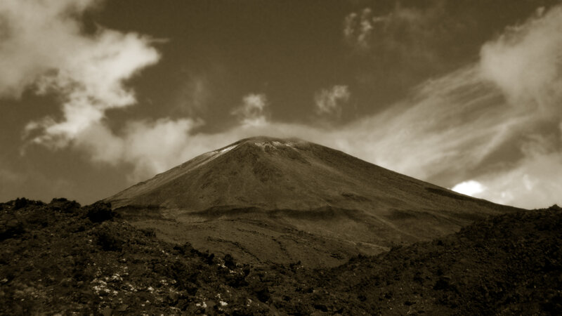 Volcano with Smoke