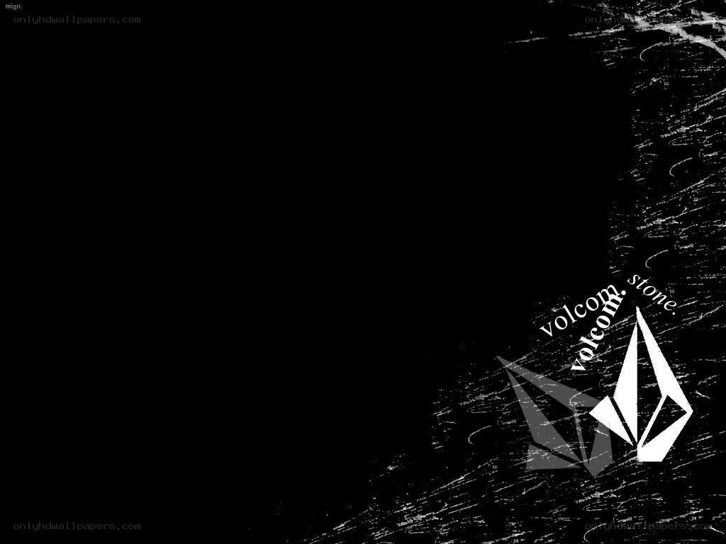 Volcom logo on black background