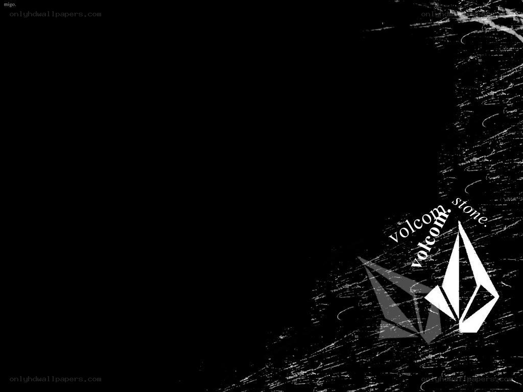 Volcom logo on black background